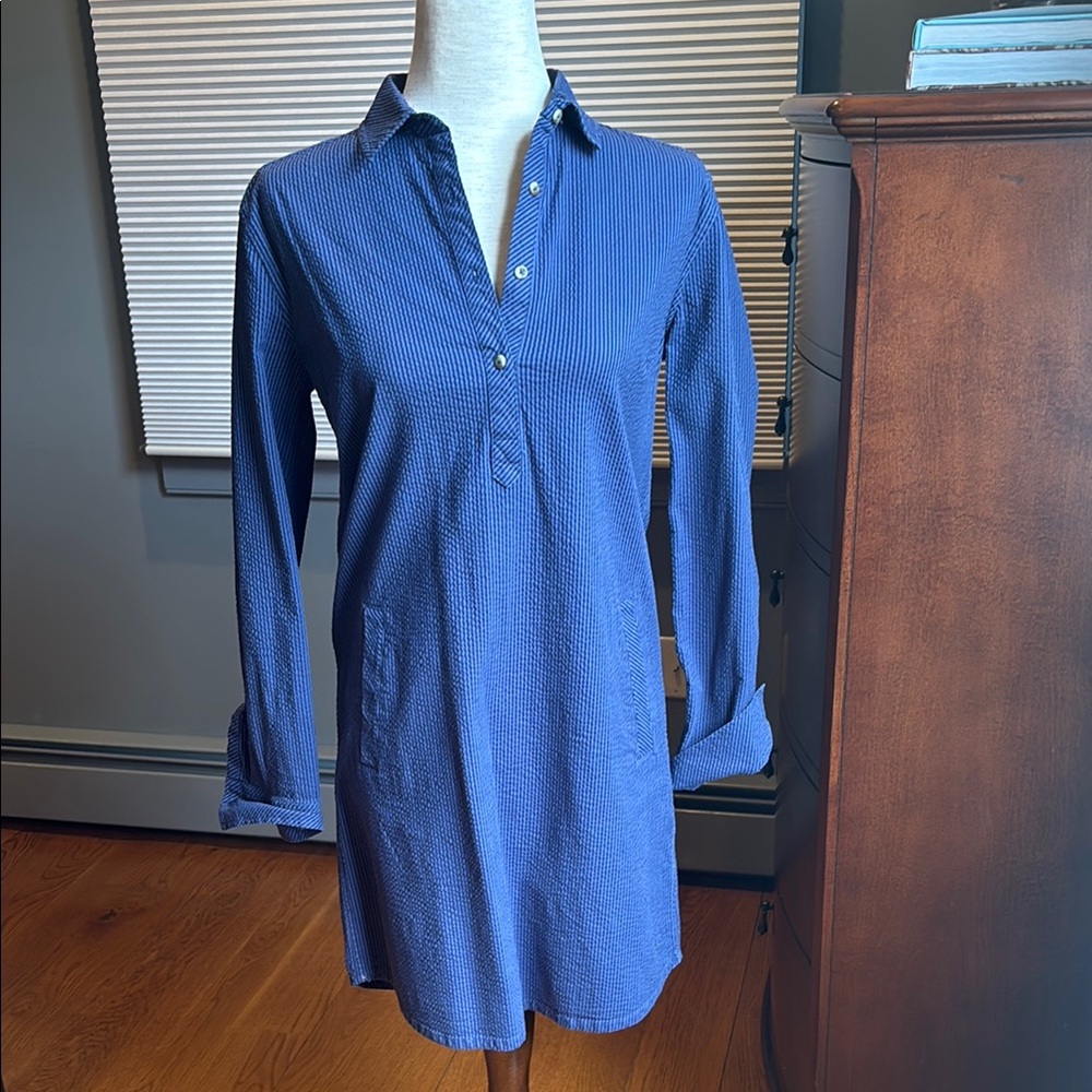 Southern Tide Blue Striped Dress